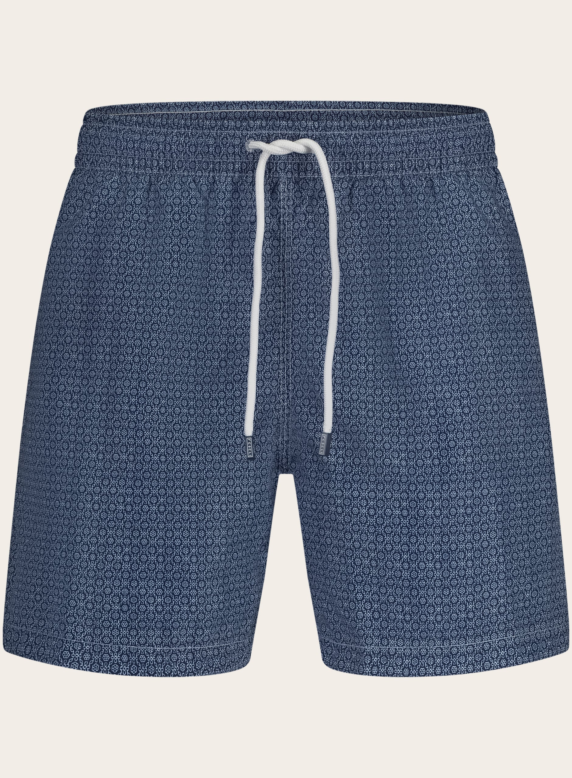 Quick-dry zwembroek met print | BLUE NAVY