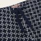 Badstof short met print van katoen | BLUE NAVY