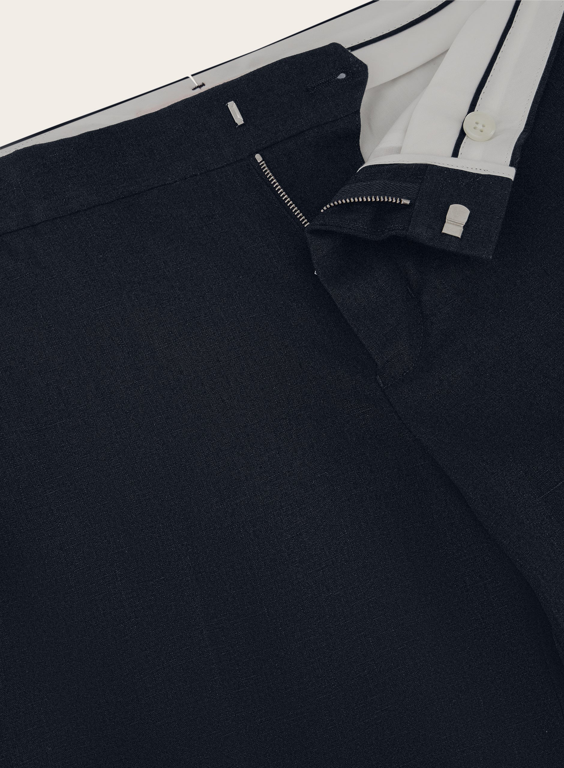 Griffon pantalon van linnen | FULL_WIDTH | BLUE NAVY