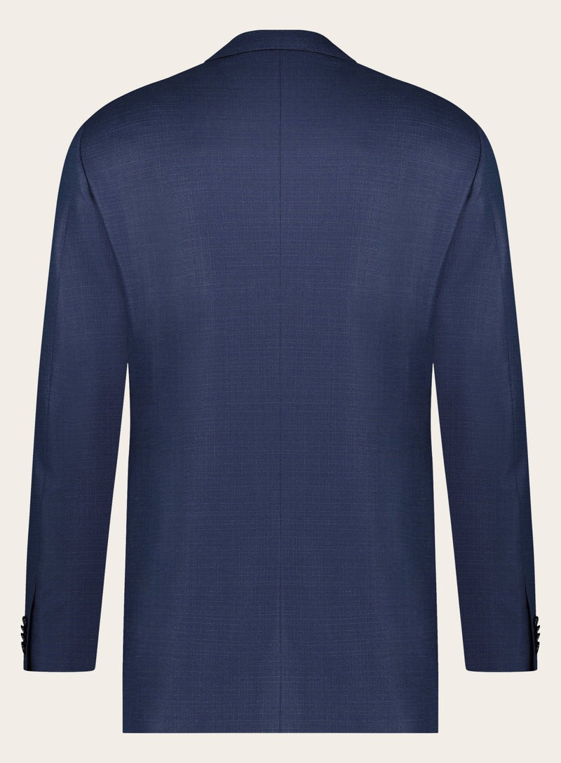 Hopsack pak in wol-zijde | BLUE NAVY