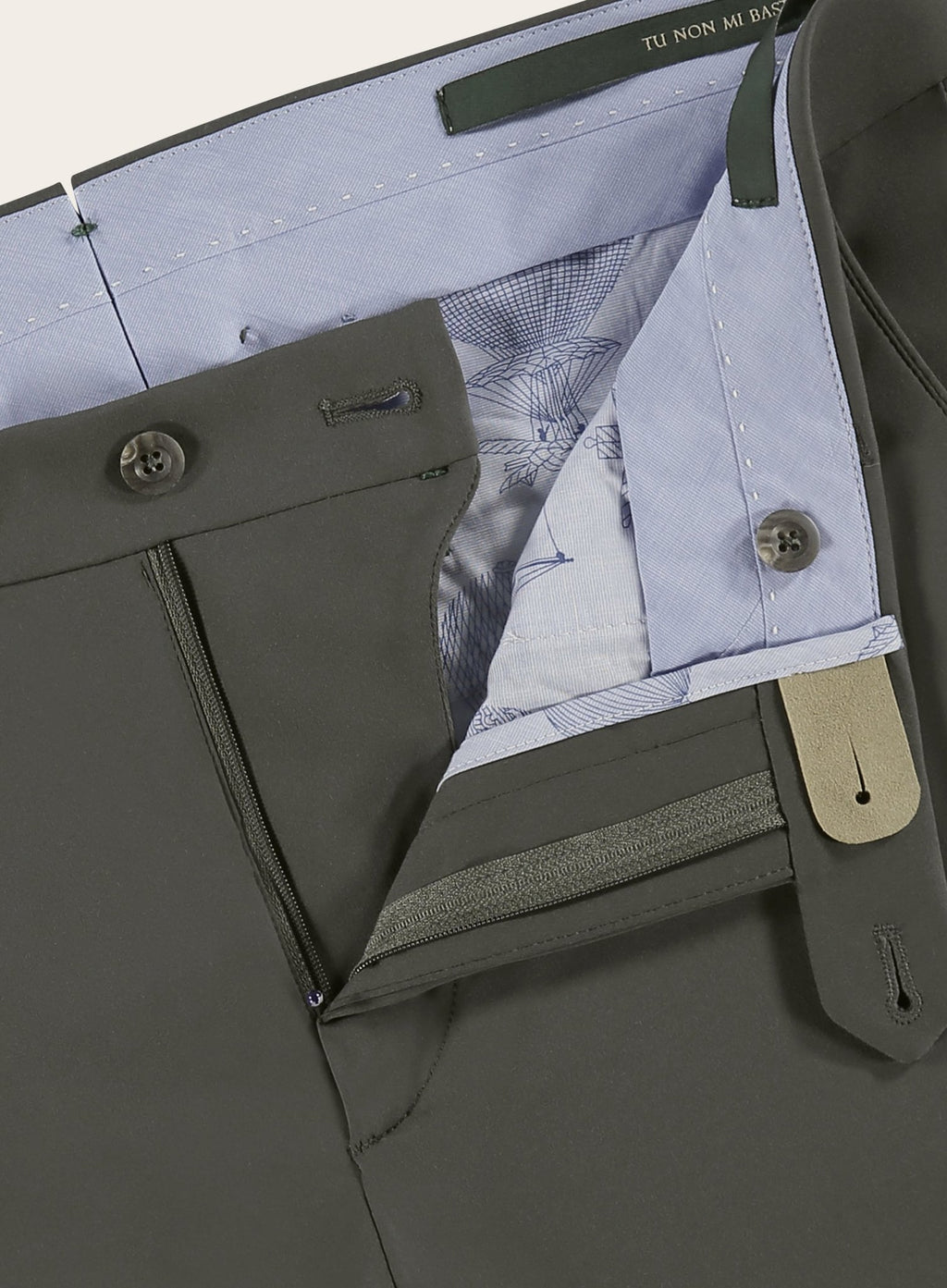 Slim-fit jersey pantalon | FULL_WIDTH  | D.Groen