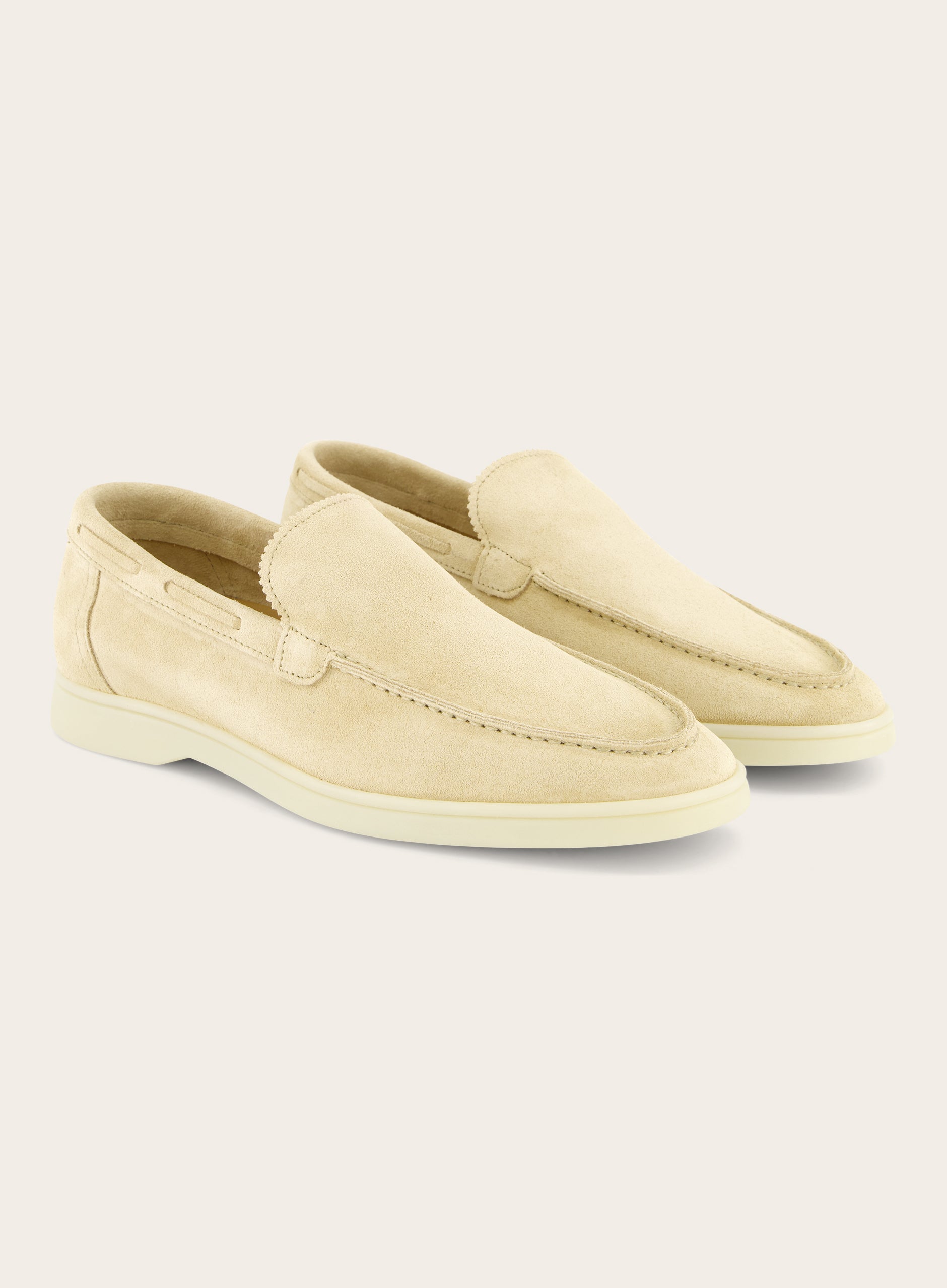 Loafers van suède | Beige