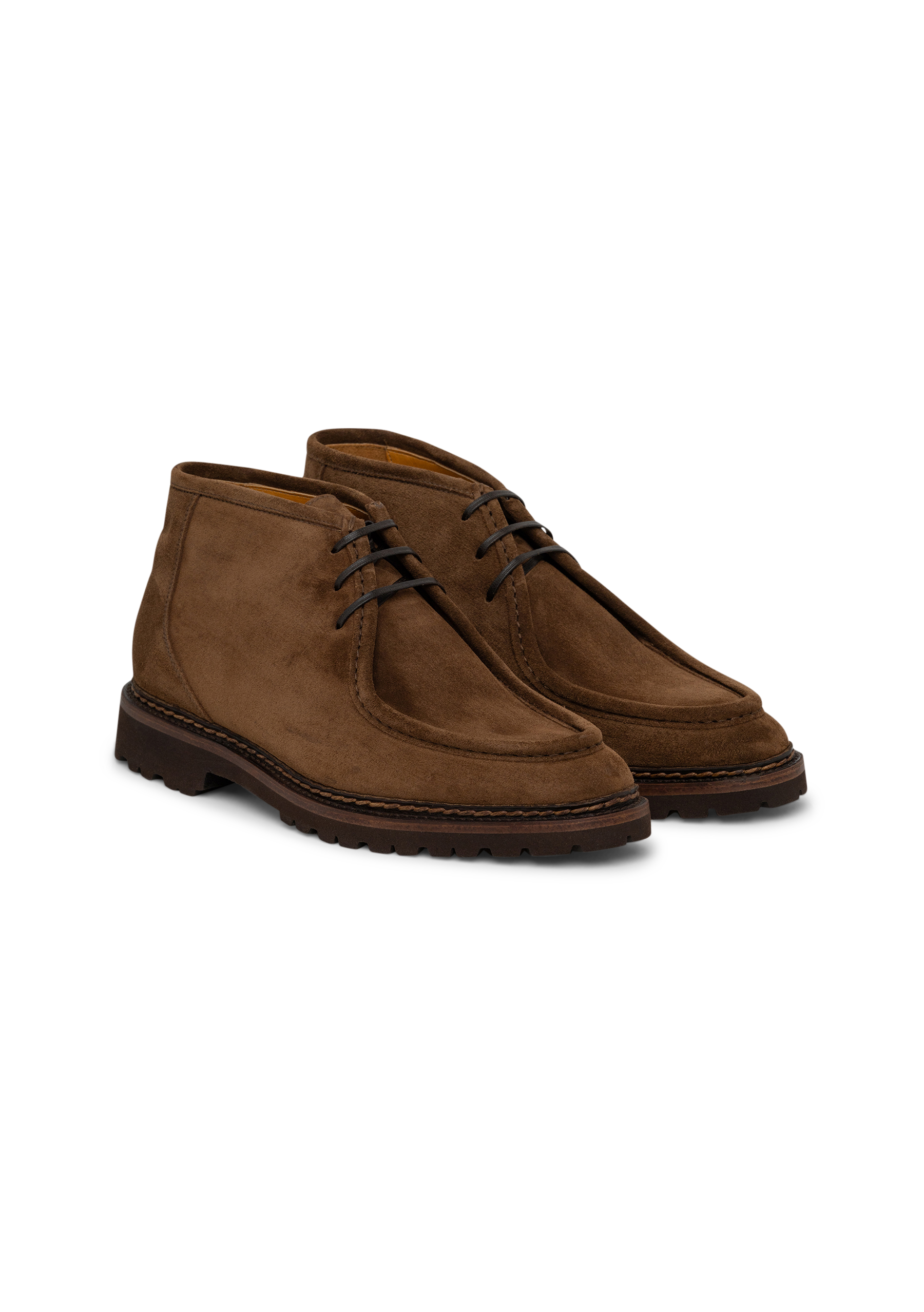 Parabontoni veterschoenen van suède | Bruin