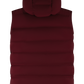 Gewatteerde bodywarmer met capuchon | Rood