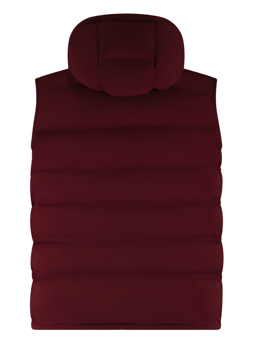 Gewatteerde bodywarmer met capuchon | Rood
