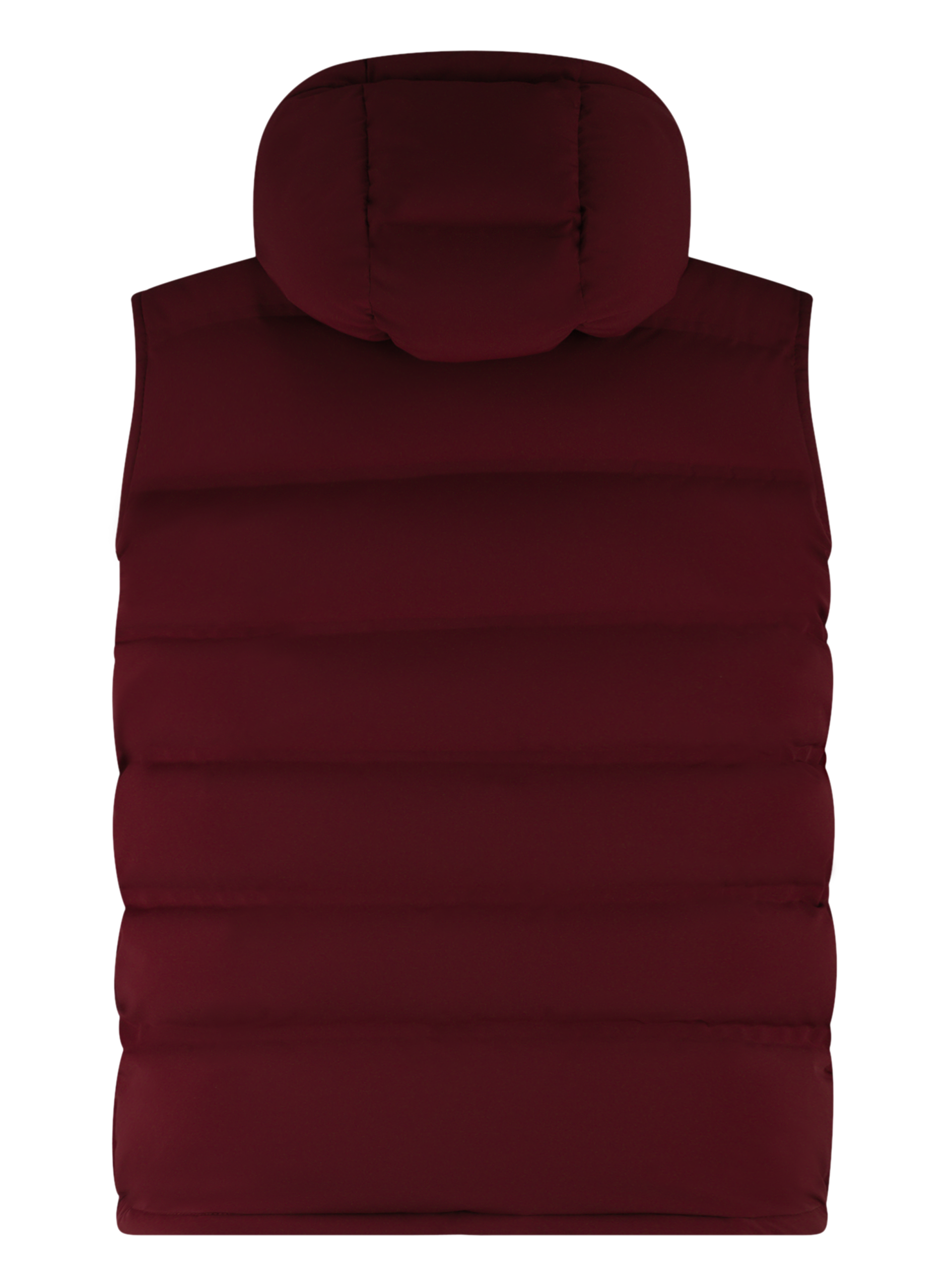 Gewatteerde bodywarmer met capuchon | Rood
