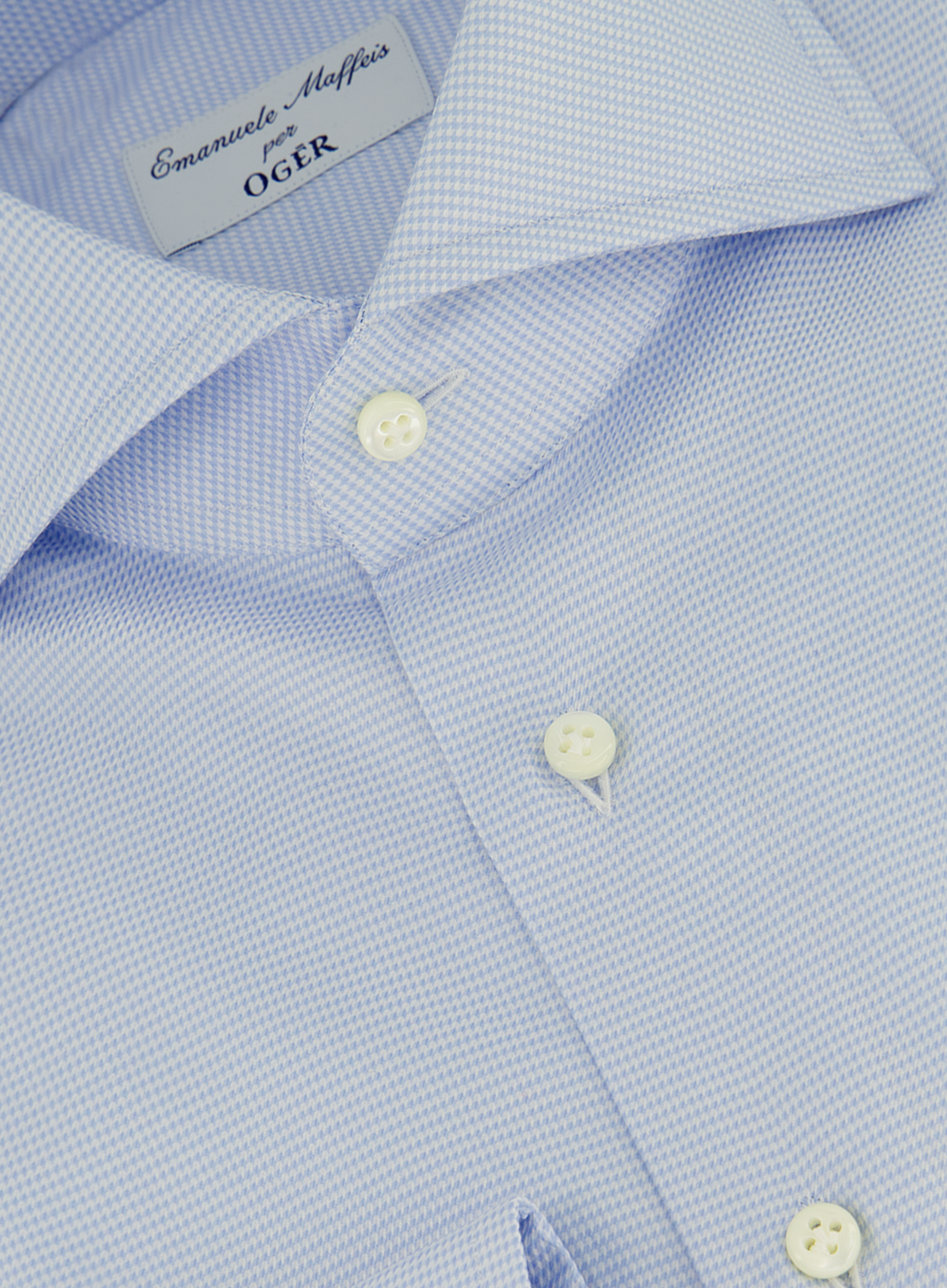 Pied-de-poule shirt van katoen | FULL_WIDTH | L.Blauw