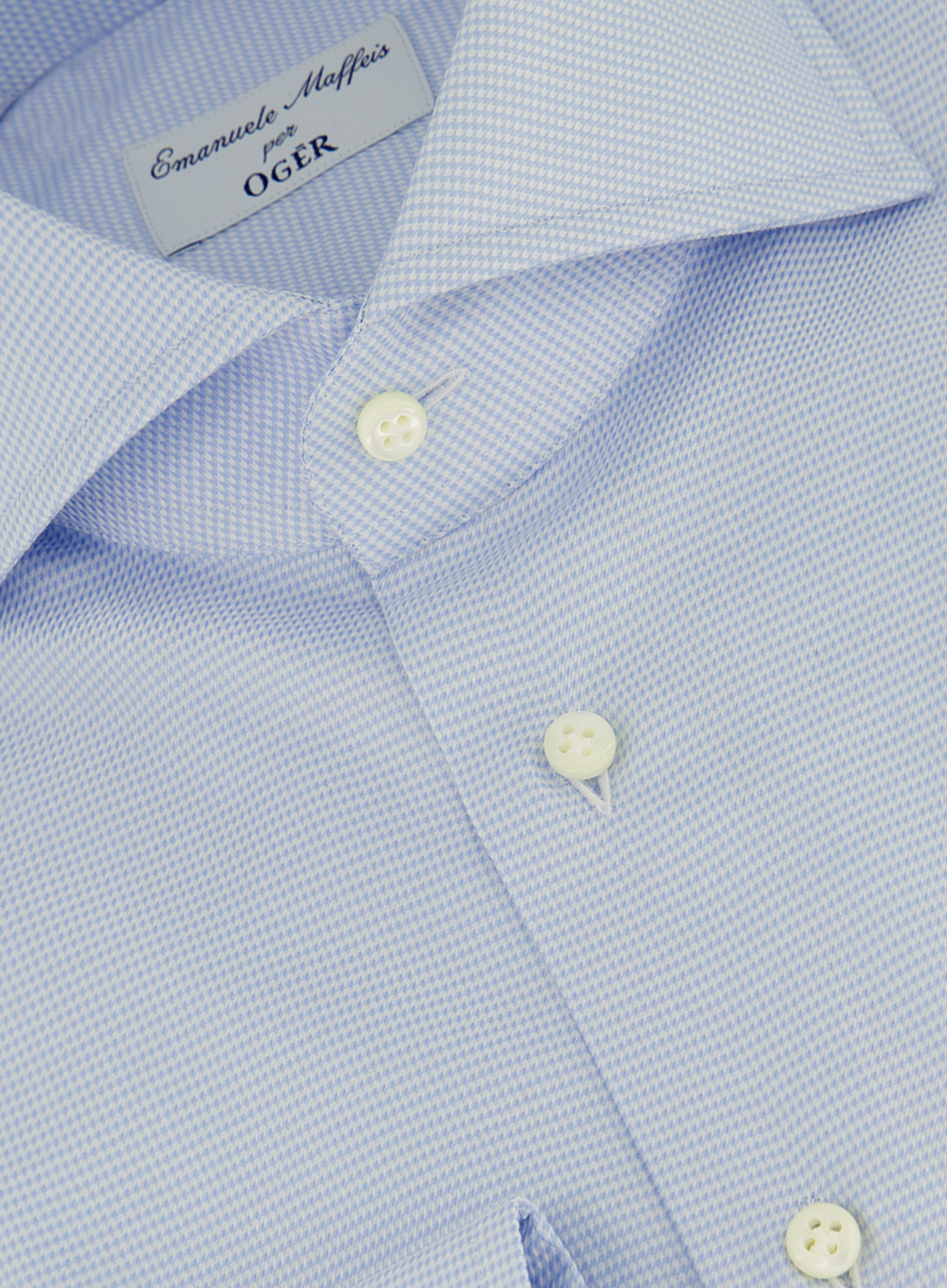 Pied-de-poule shirt van katoen | FULL_WIDTH | L.Blauw