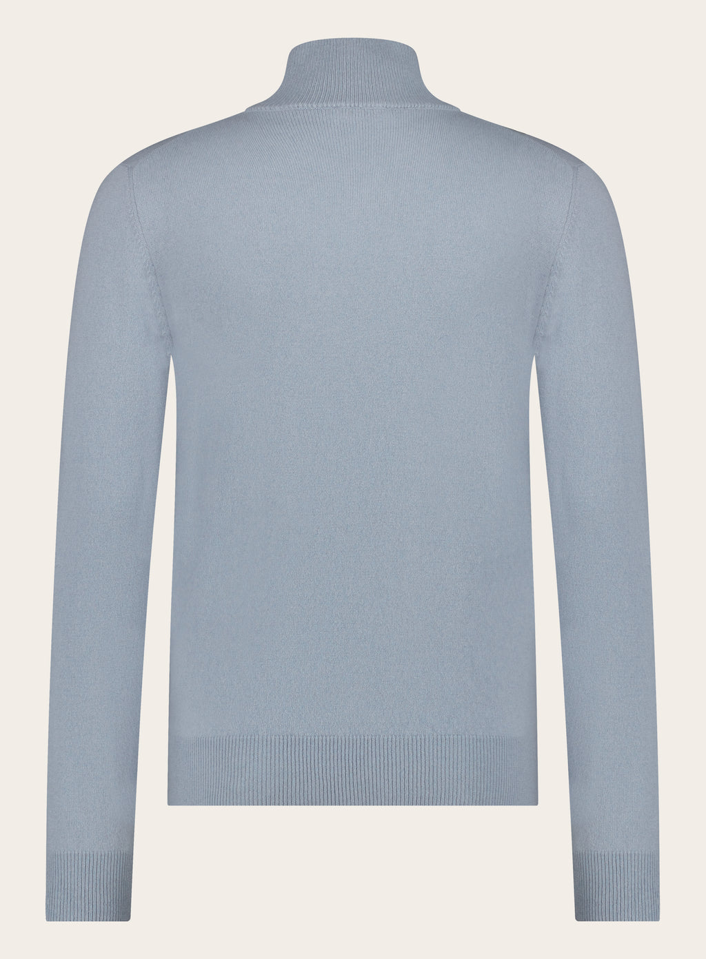 Half-zip van wol en cashmere | L.Blauw