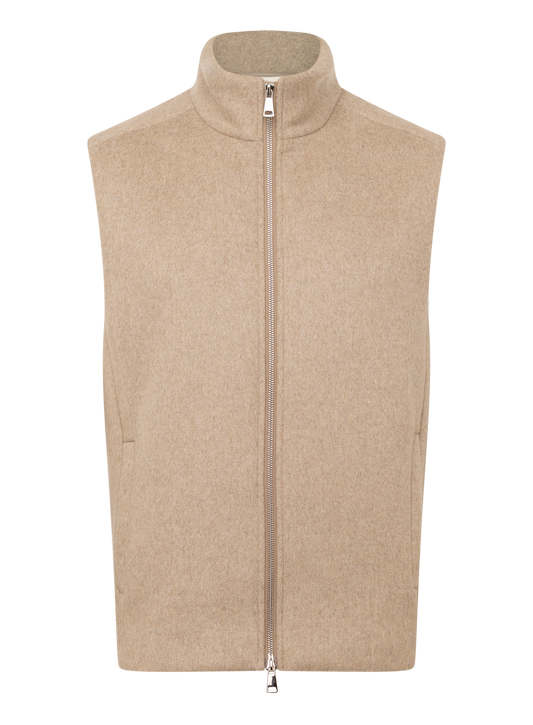 Axel bodywarmer van wol | Beige