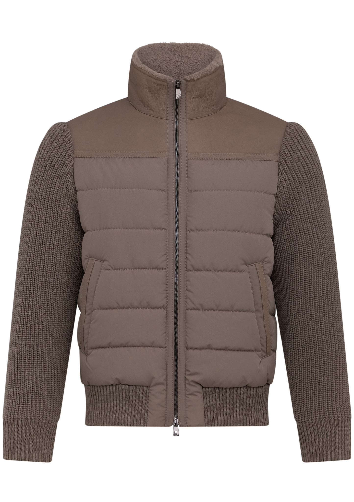 Gewatteerde jas | Beige