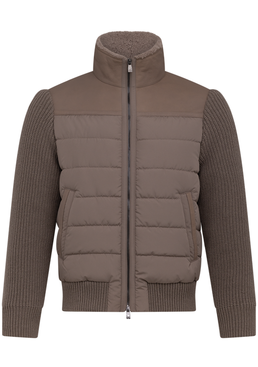 Gewatteerde jas | Beige