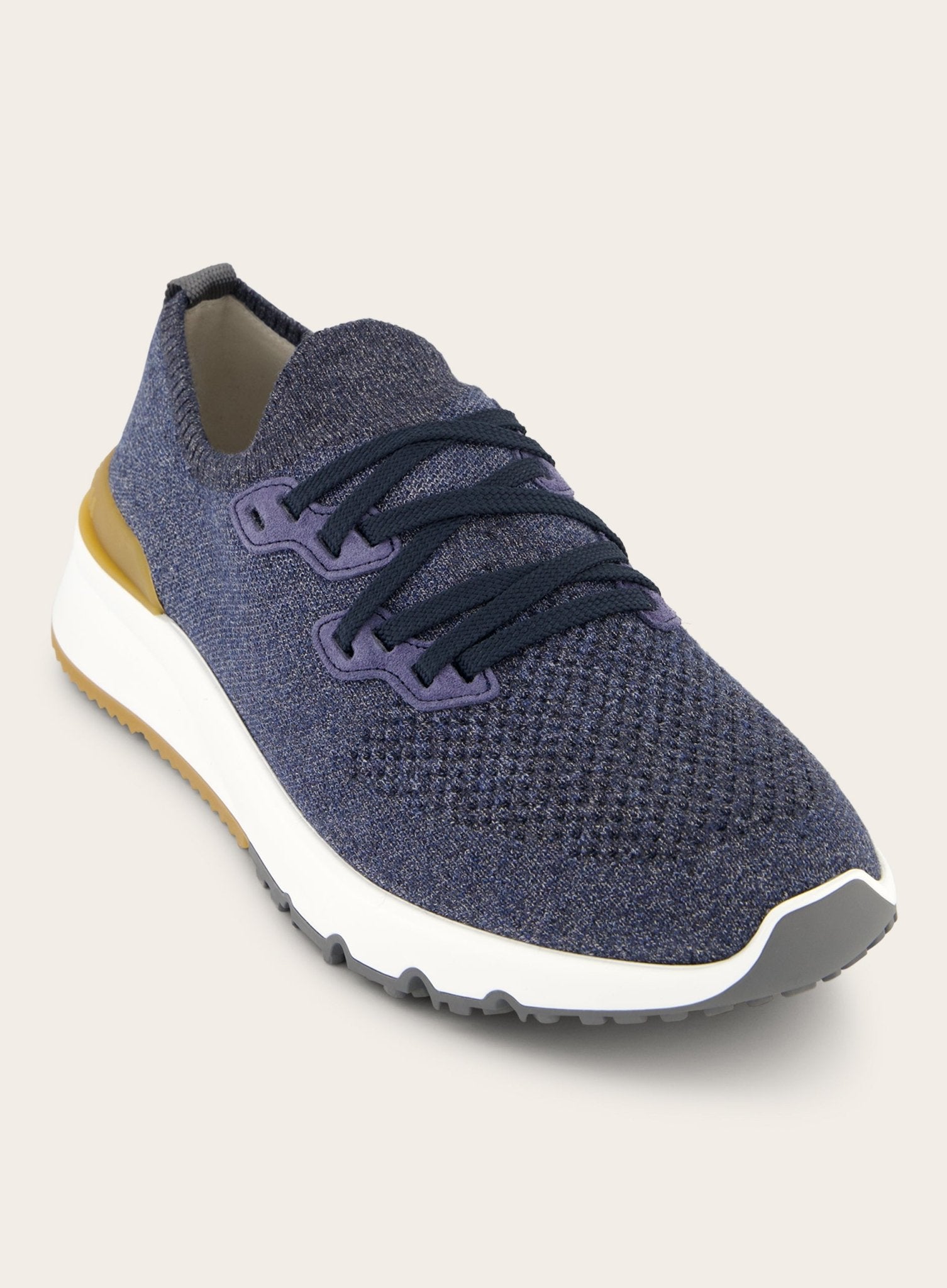 Knitted low-top sneakers | Blauw