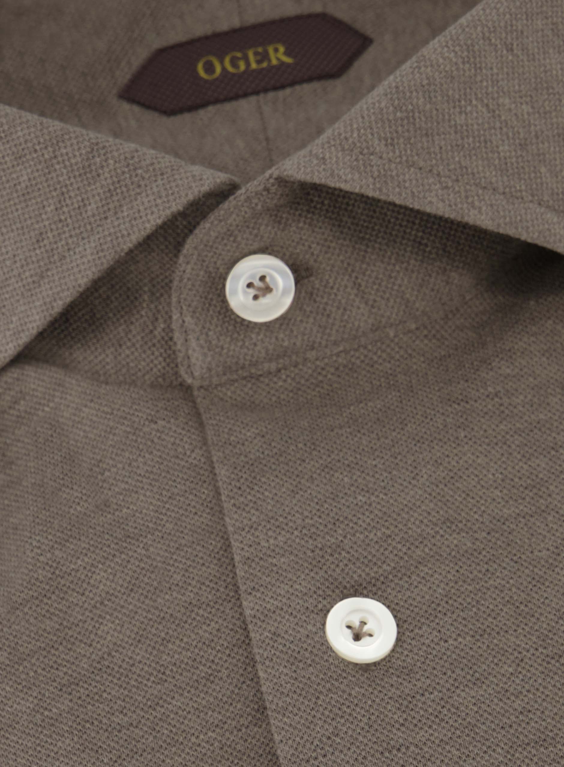 Shirt van katoen | TAUPE