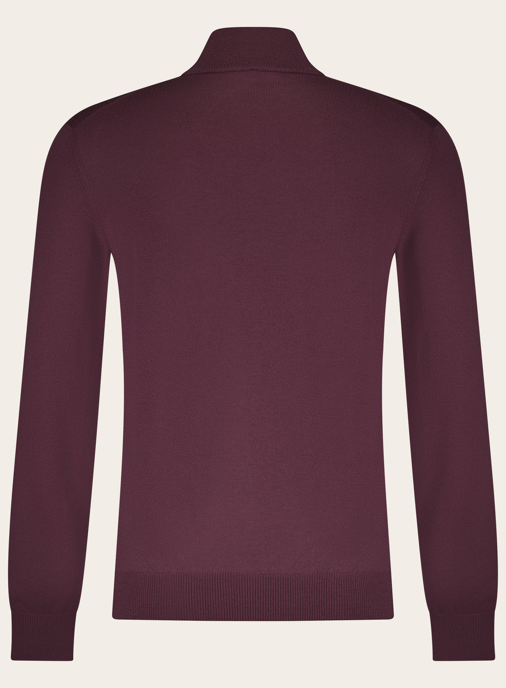 Half-zip trui van wol | Bordeaux