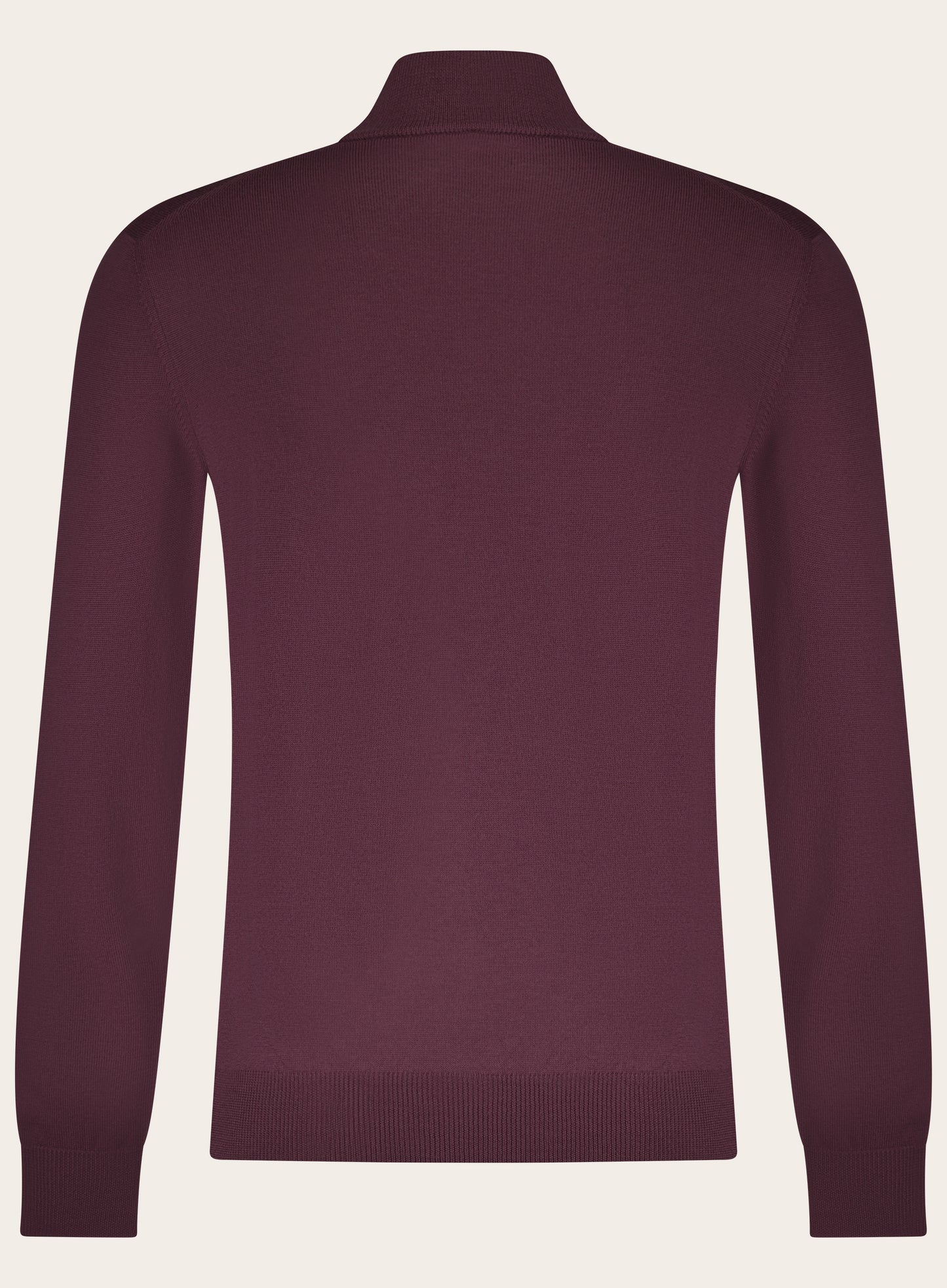 Half-zip trui van wol | Bordeaux