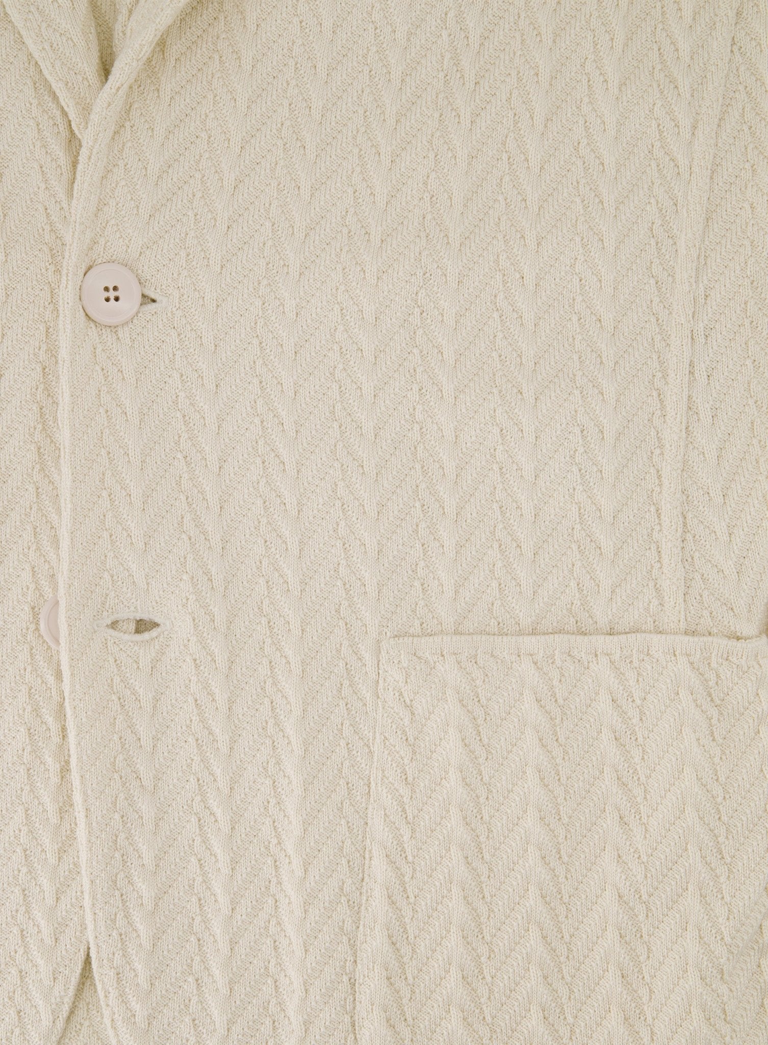 Knitted jasje van katoen | Beige