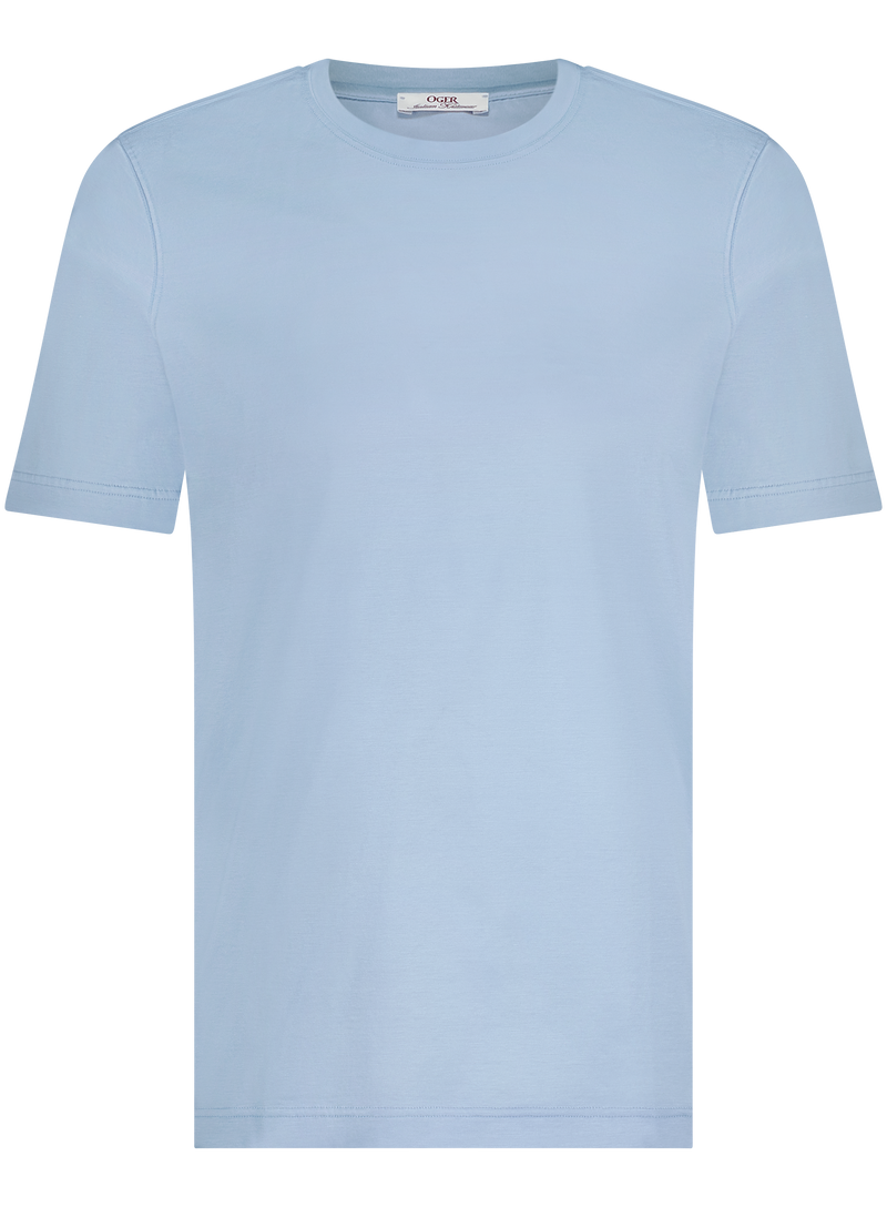 T-shirt van katoen | L.Blauw