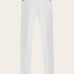 Bandplooi pantalon van katoen | Wit