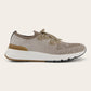 Knitted low-top sneakers | Beige-Bruin