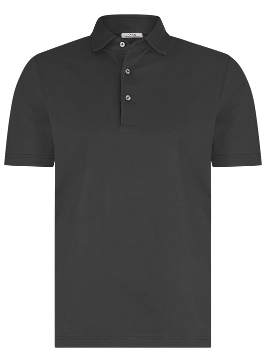 Poloshirt van katoen | WARM GREY