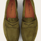 Penny loafers van suède | Groen