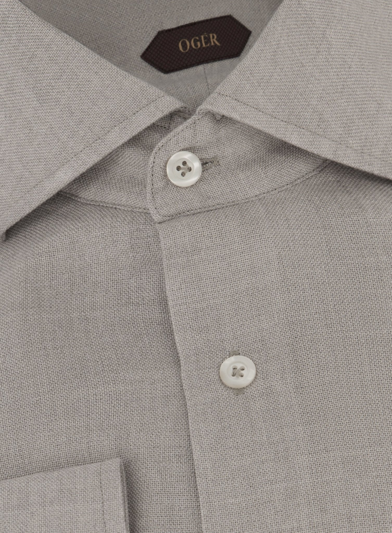 Shirt van wol | Beige