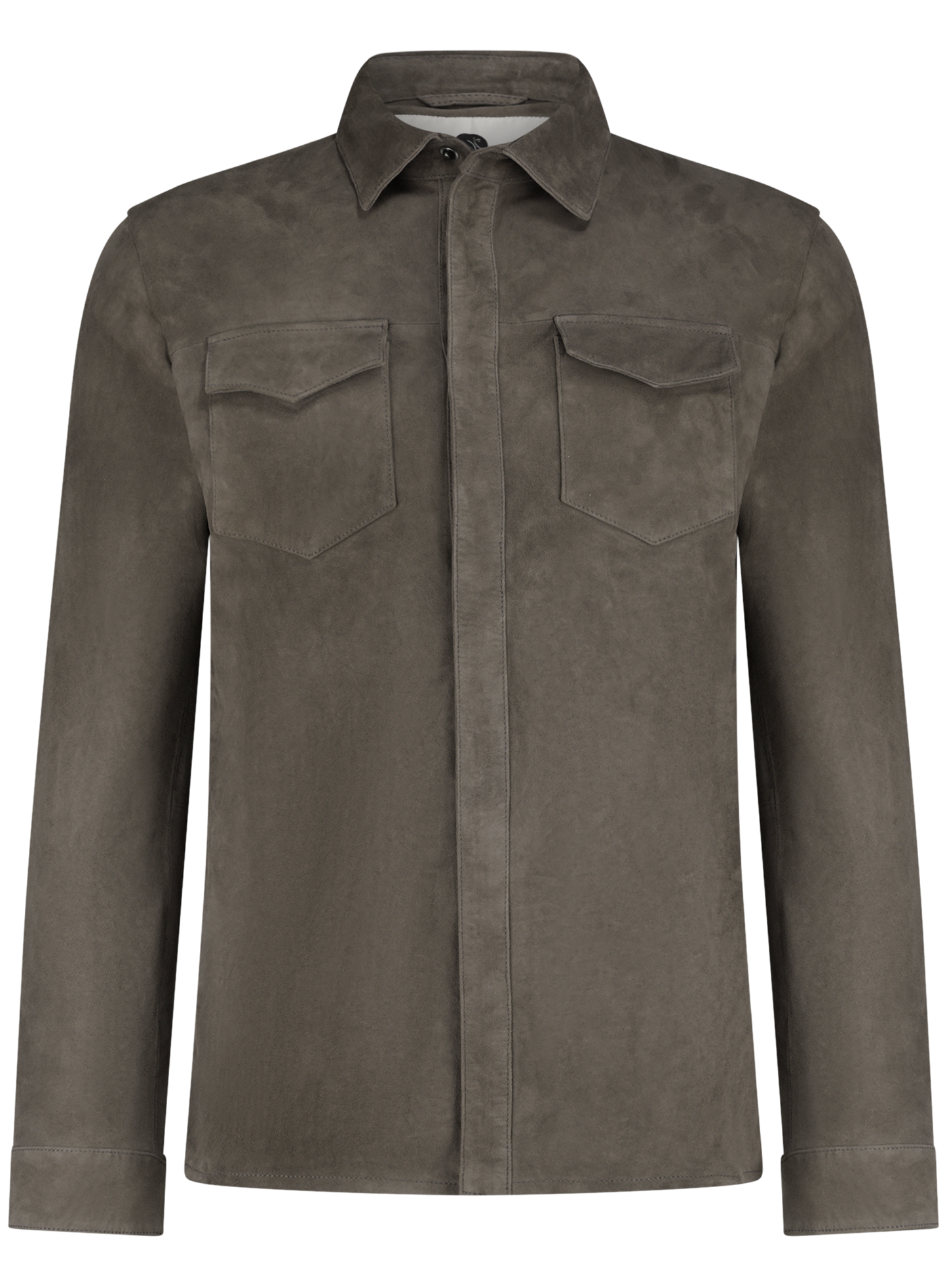 Robert overshirt van suède | Grijs