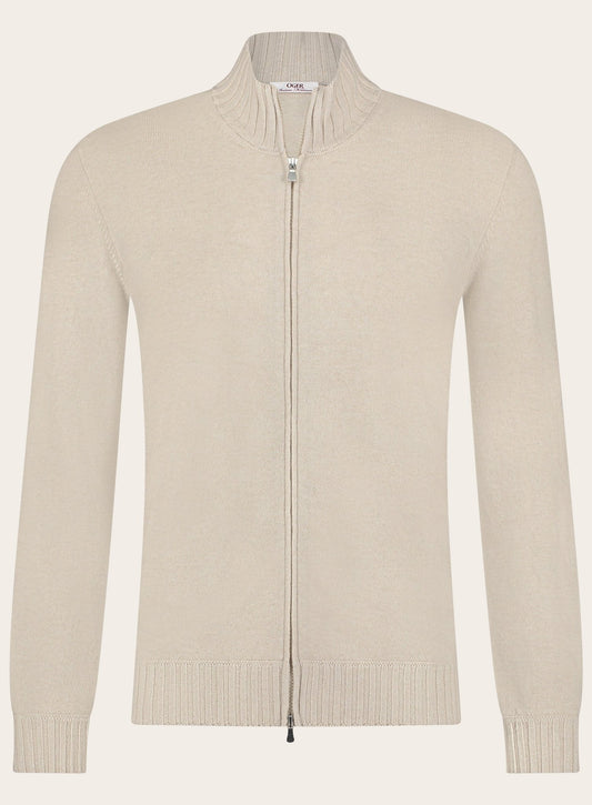 Ritsvest van cashmere | L.Beige 