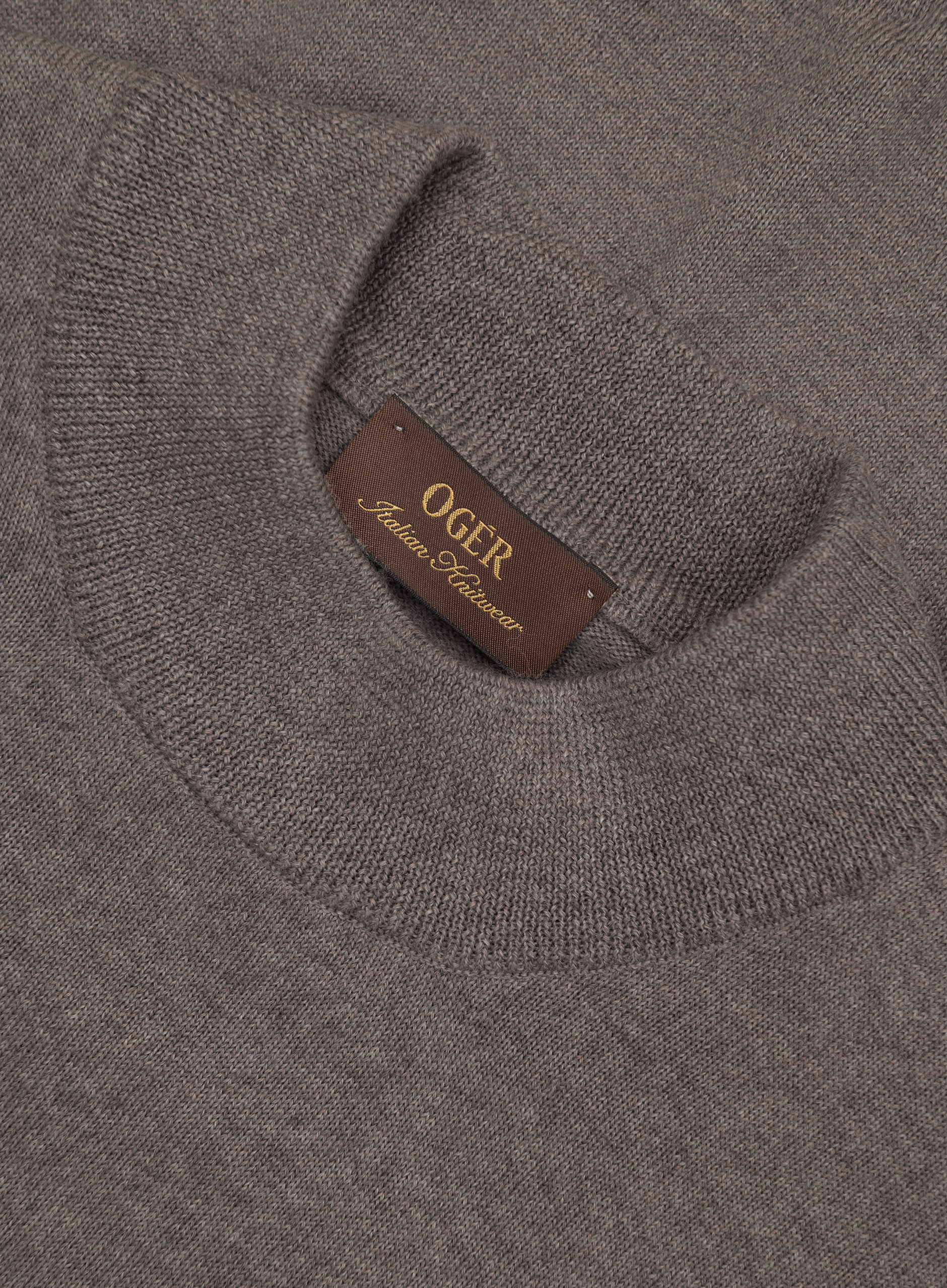 Mockneck trui van virgin wol | FULL_WIDTH | Beige
