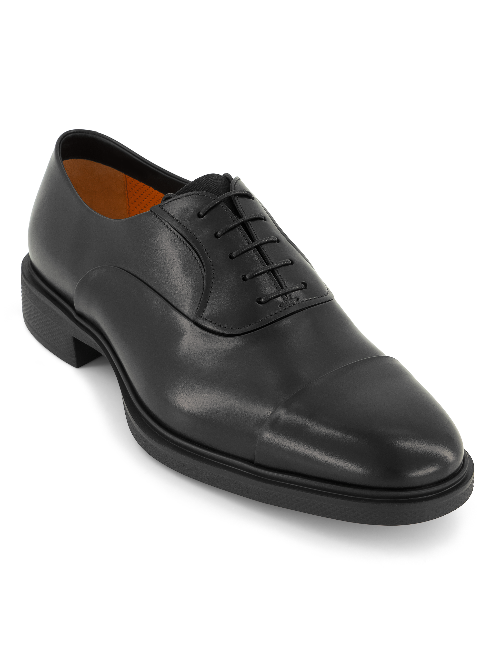 Veterschoenen van leer | Zwart