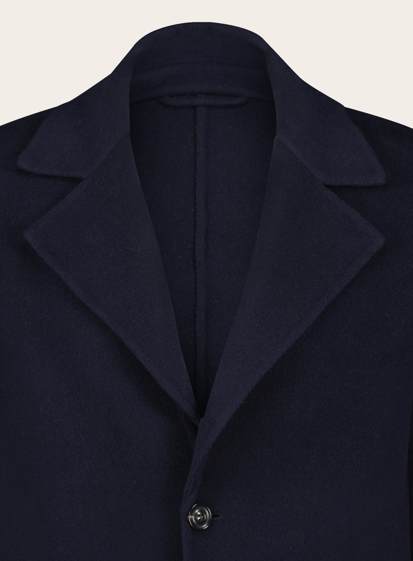 Regular-fit lange mantel van wol en cashmere | BLUE NAVY
