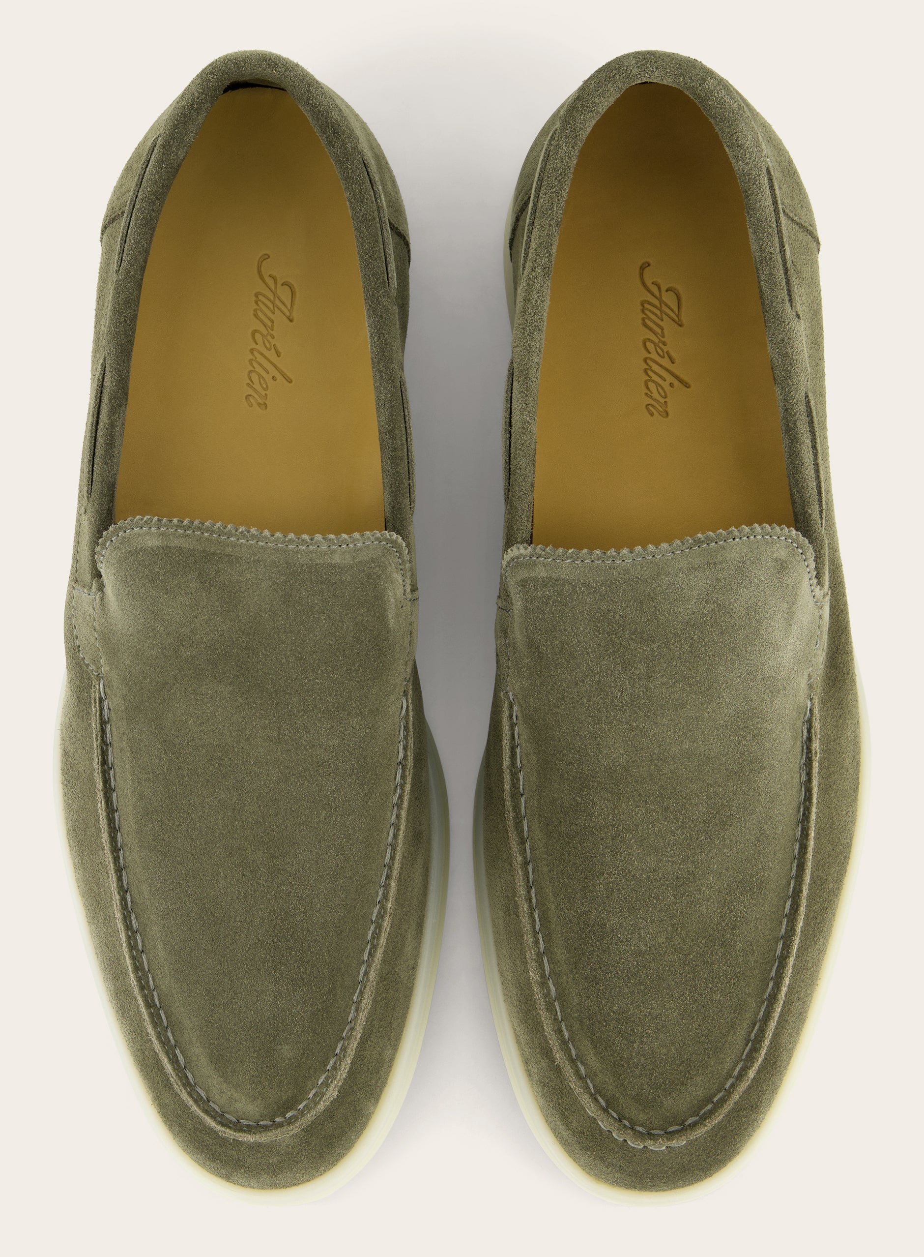 Loafers van suède | Groen