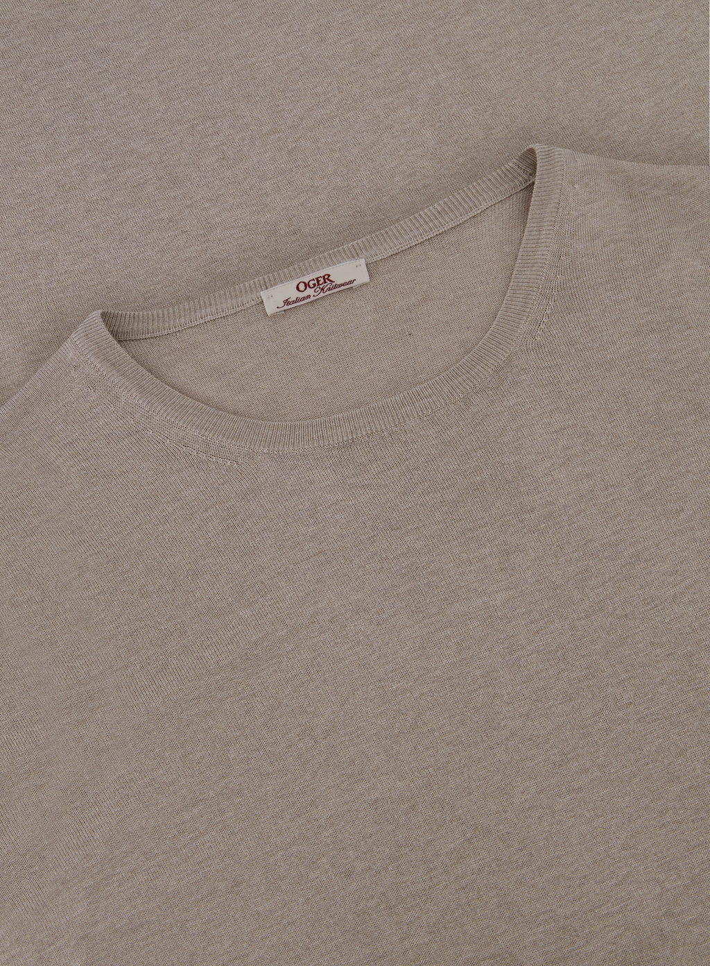 T-shirt van zijde | FULL_WIDTH | Beige