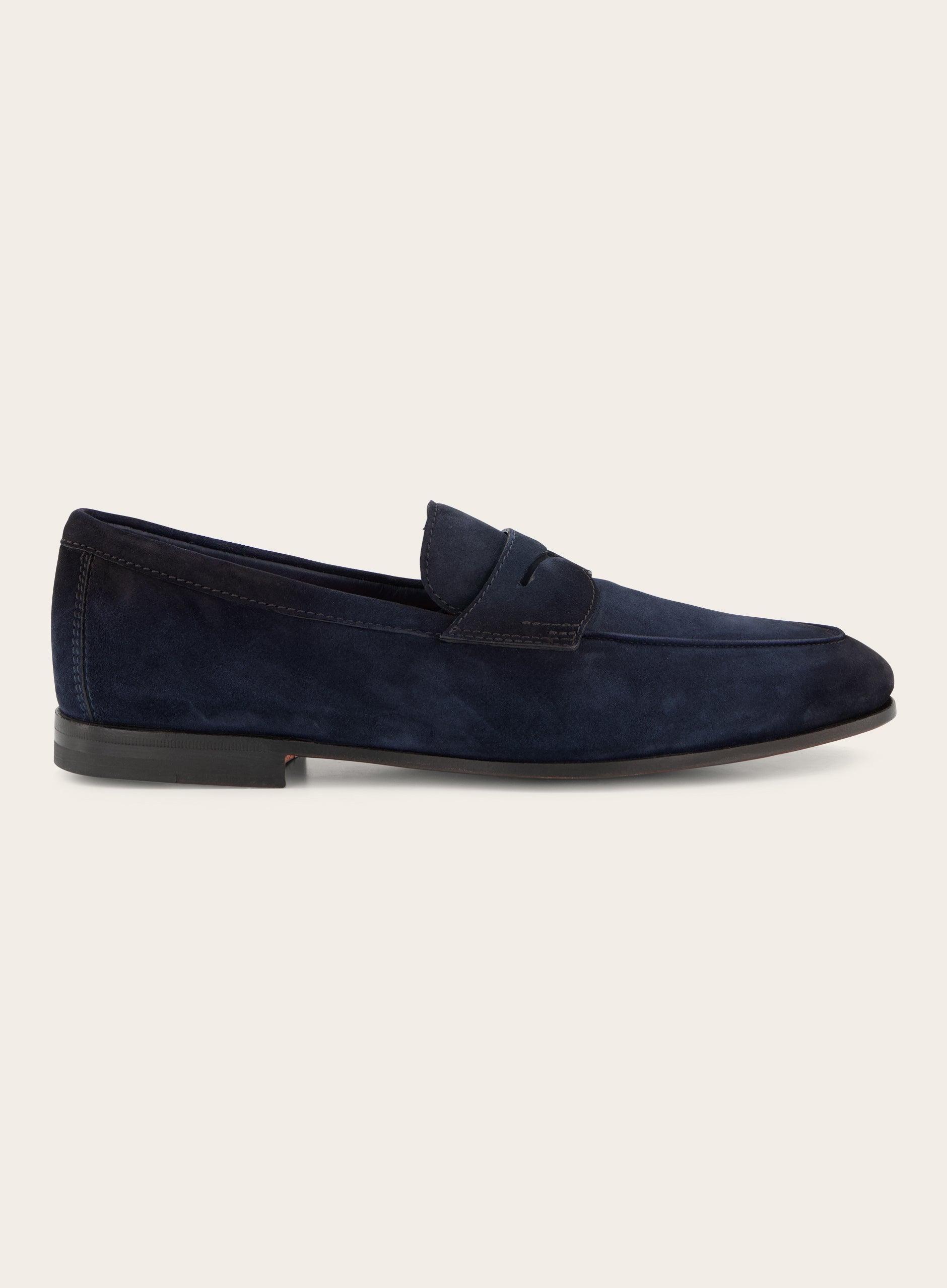 Penny loafers van suède | BLUE NAVY