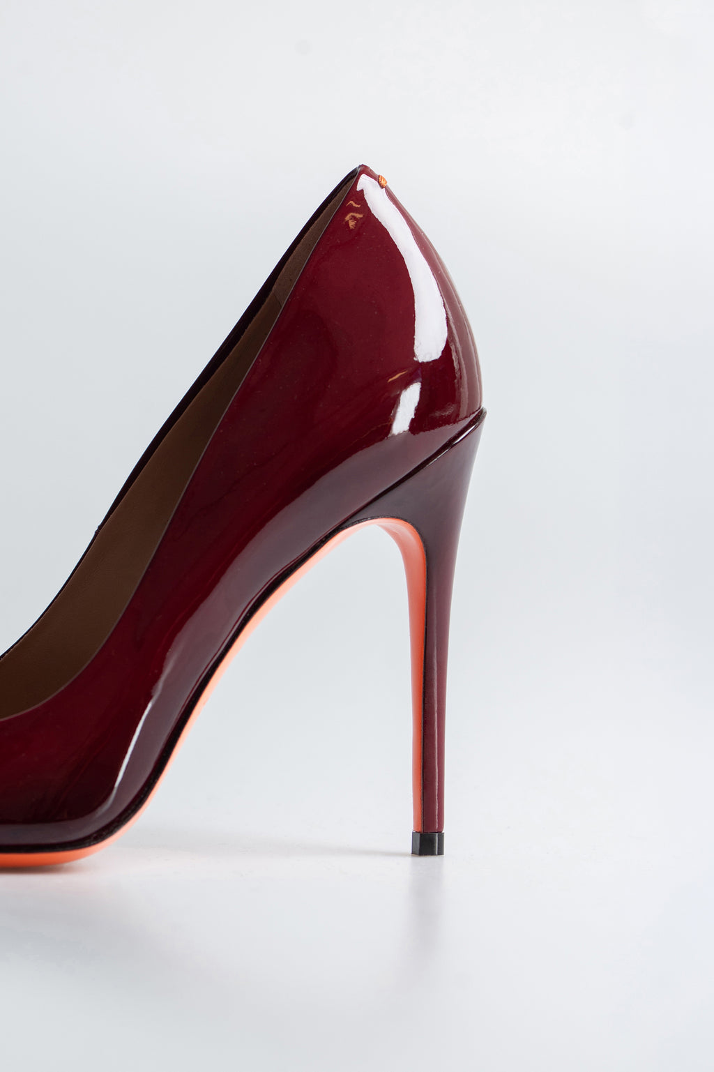 Pumps van lakleer met hoge hak | FULL_WIDTH | Rood