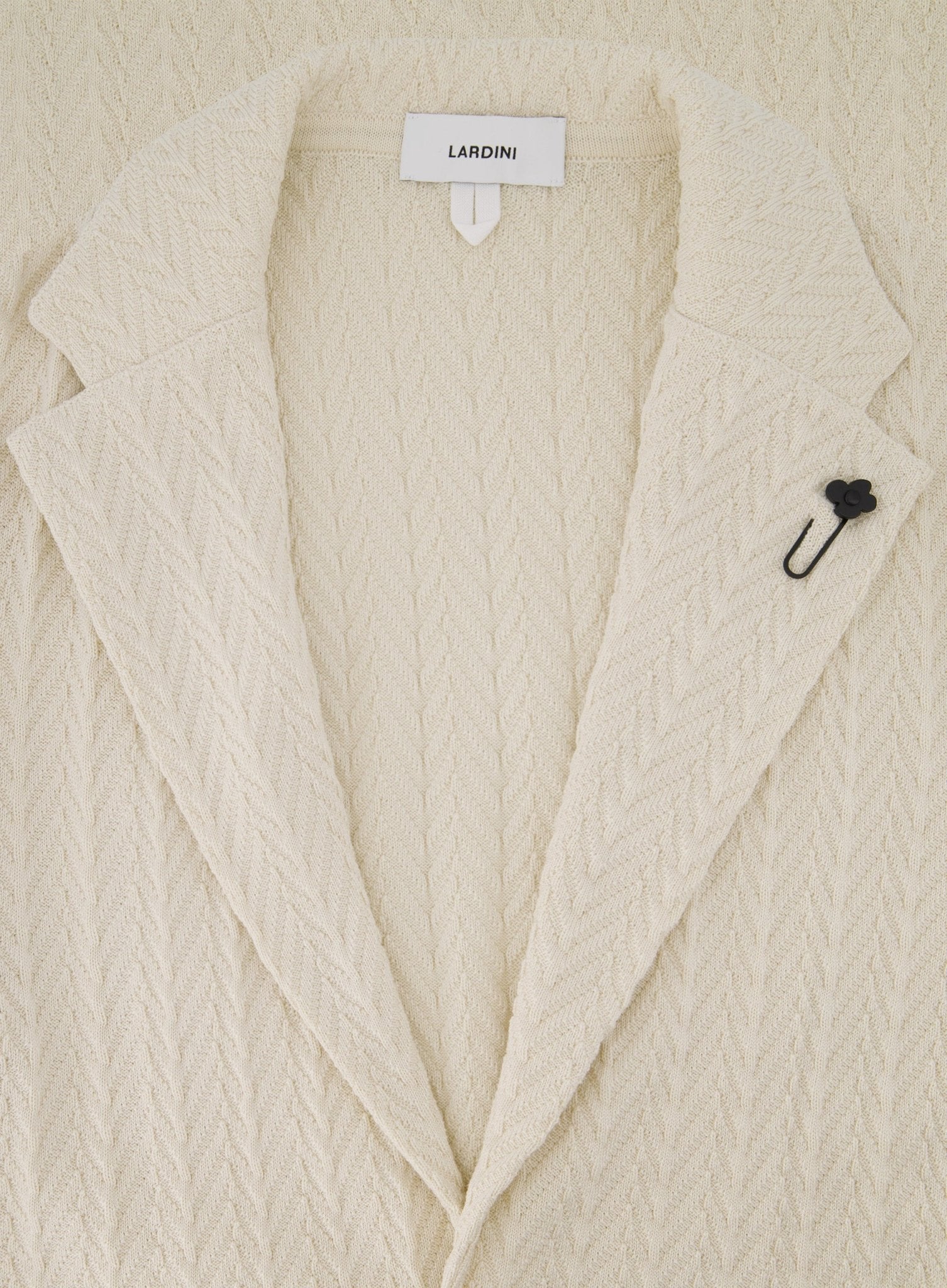 Knitted jasje van katoen | Beige