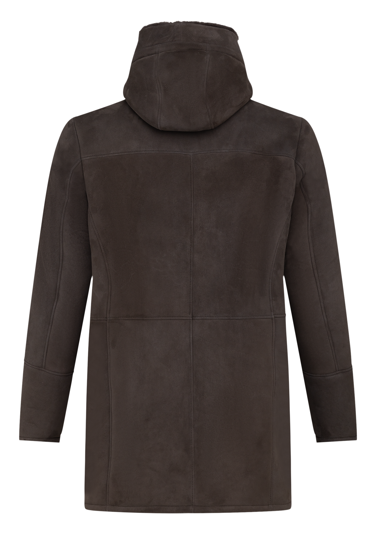 Shearling jas van suede | FULL_WIDTH | Grijs