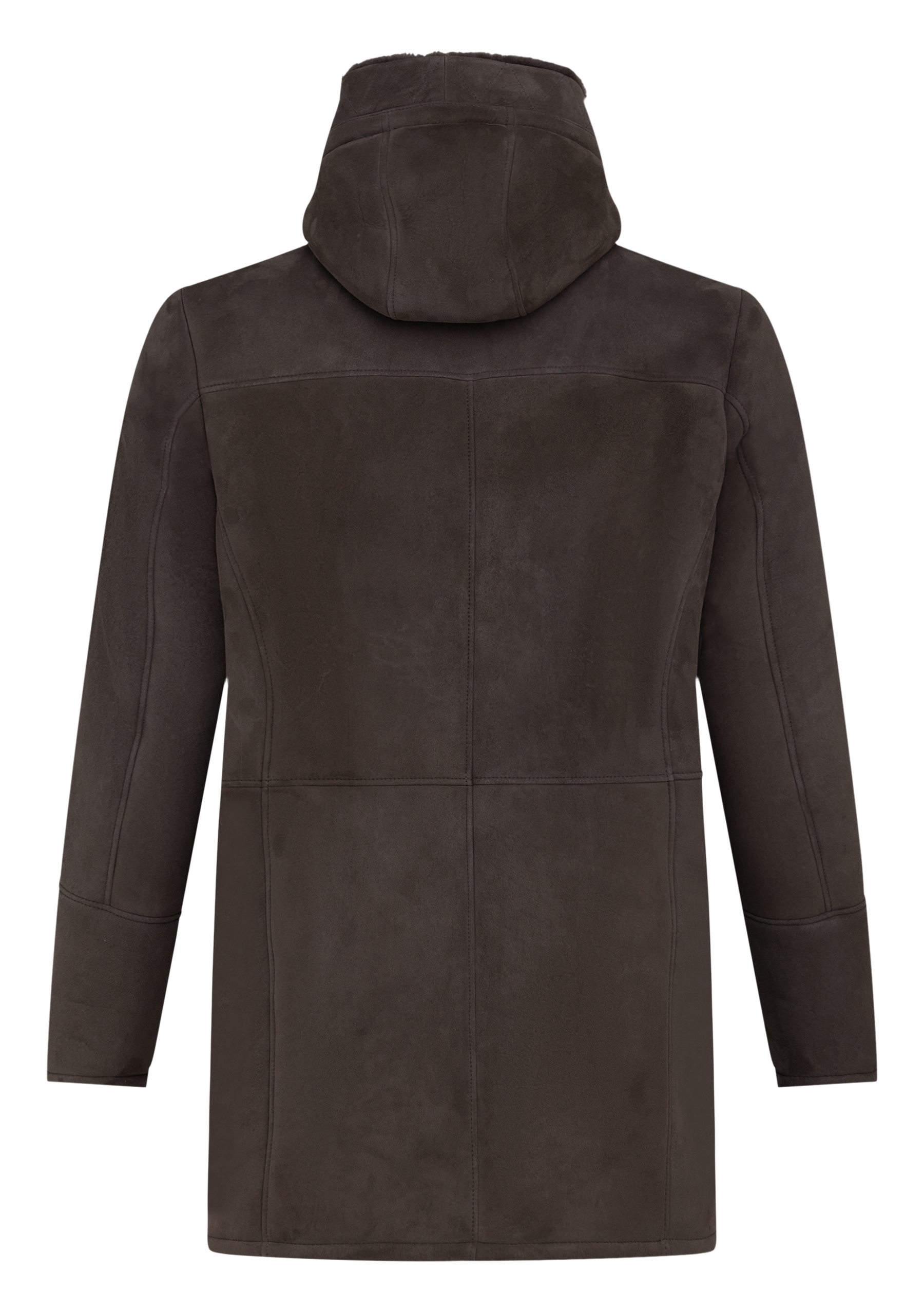 Shearling jas van suede | FULL_WIDTH | Grijs