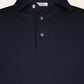 Lange mouw polo van wol | BLUE NAVY