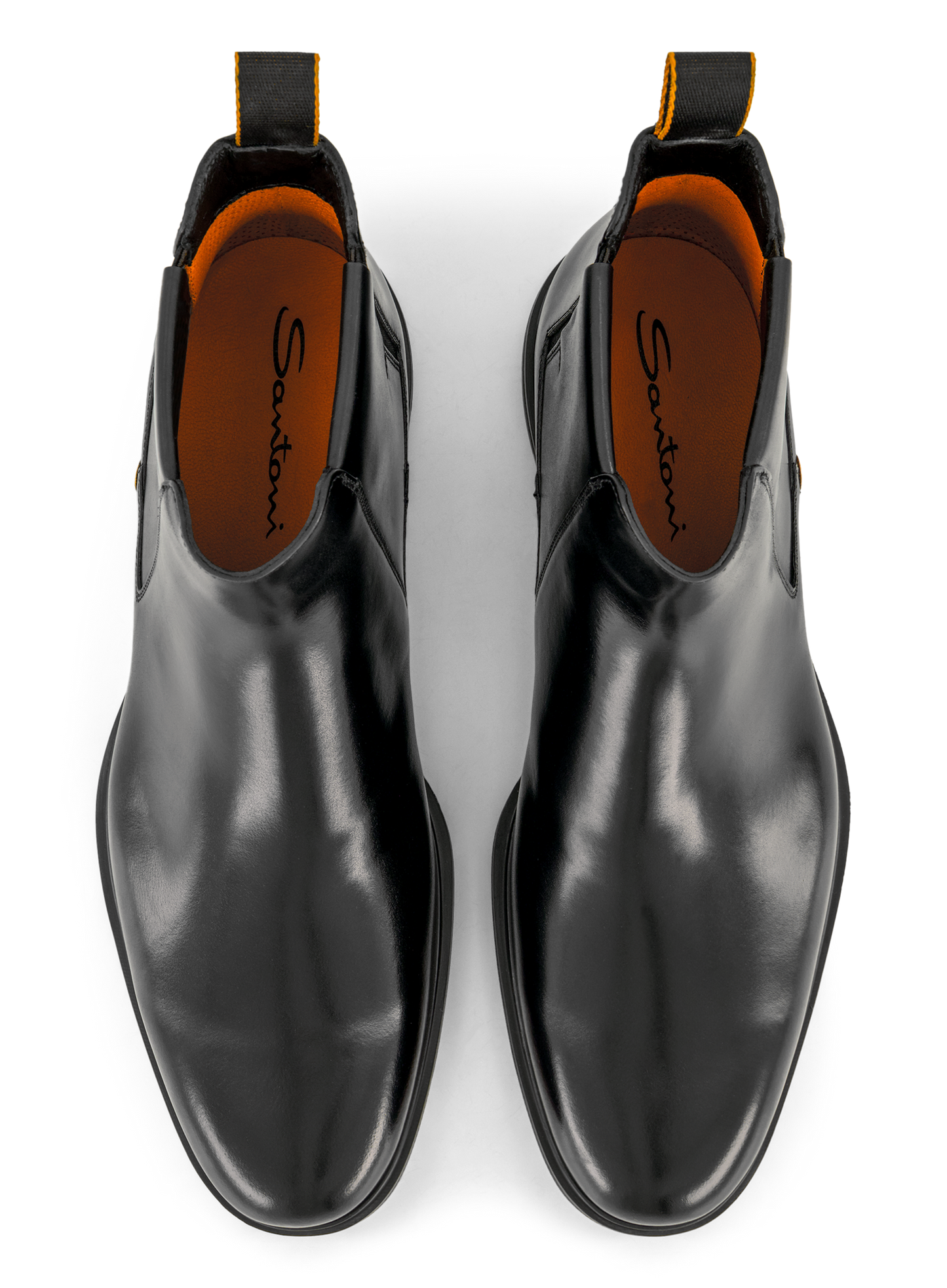 Chelsea boots van leer | Zwart