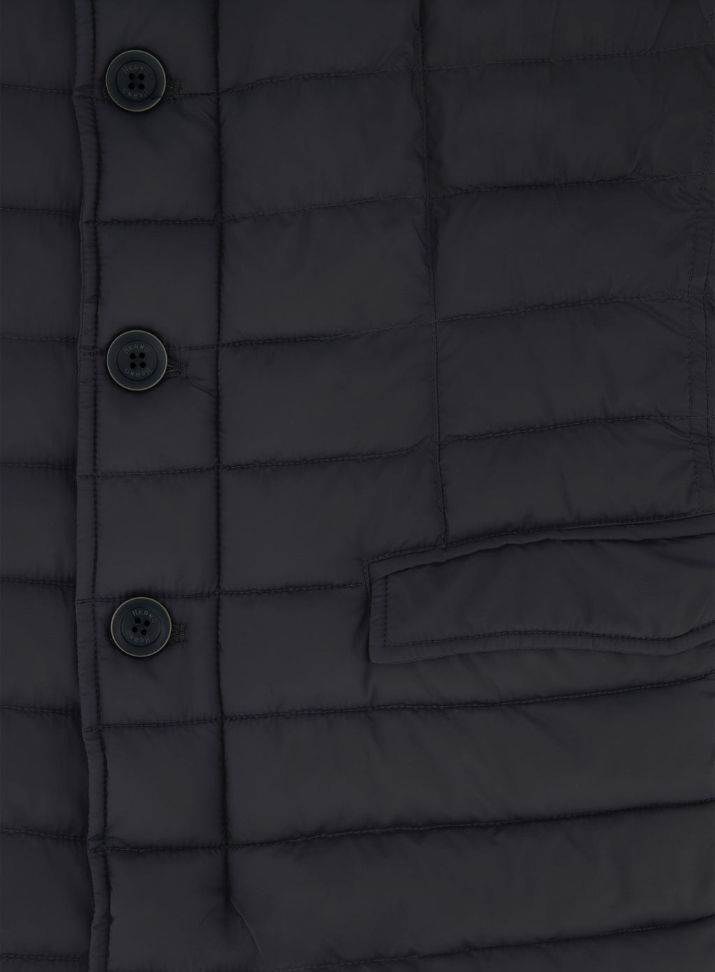 Gewatteerde jas met opstaande kraag | FULL_WIDTH | BLUE NAVY
