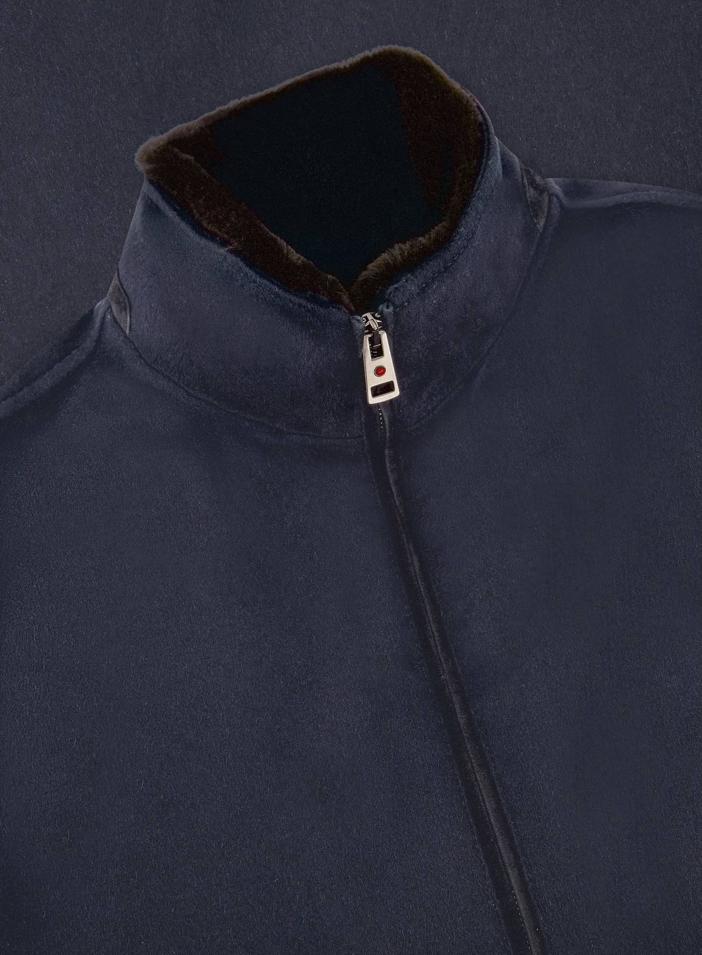 Bomber jack van cashmere | FULL_WIDTH | BLUE NAVY