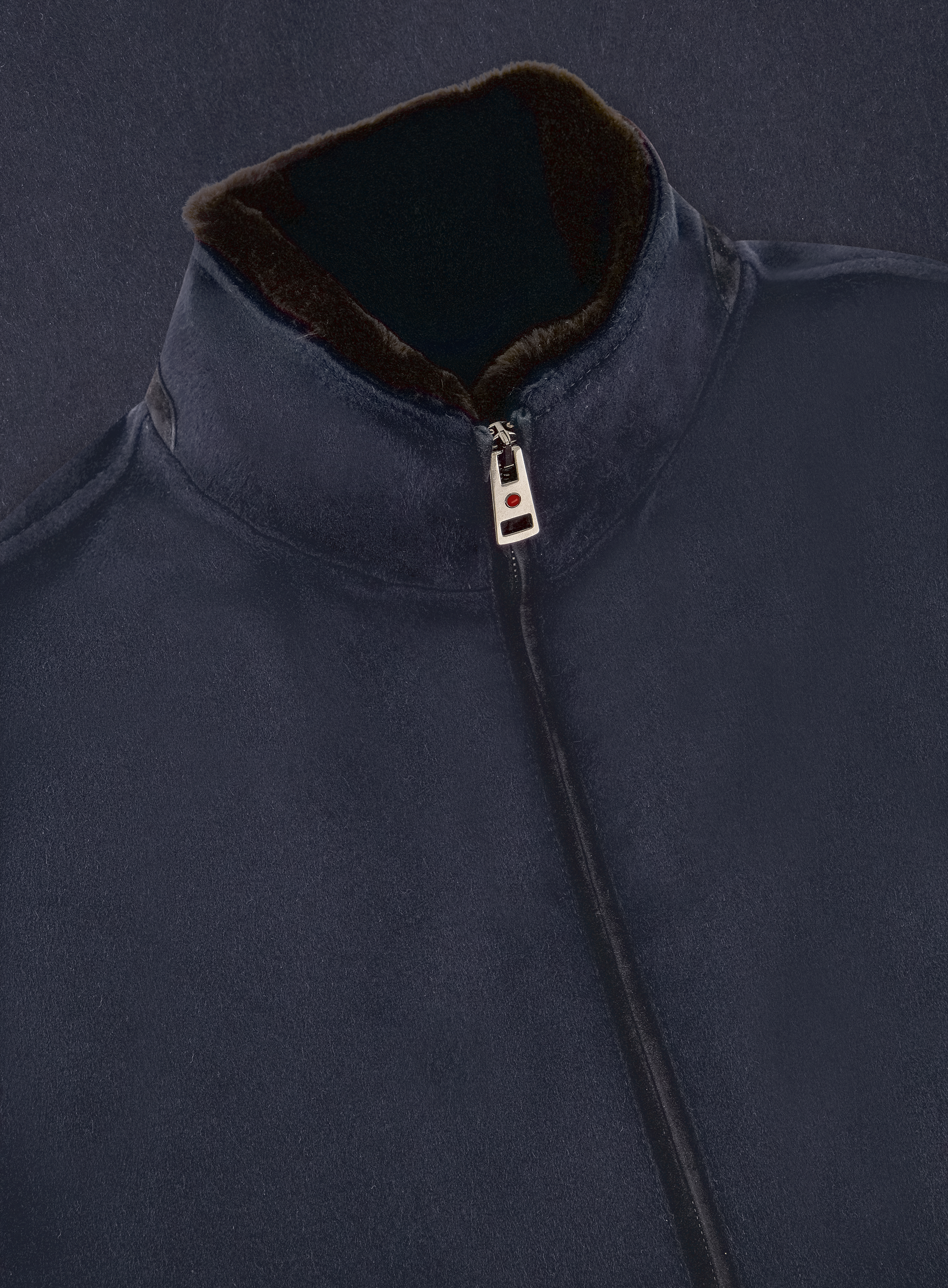Bomber jack van cashmere | FULL_WIDTH | BLUE NAVY
