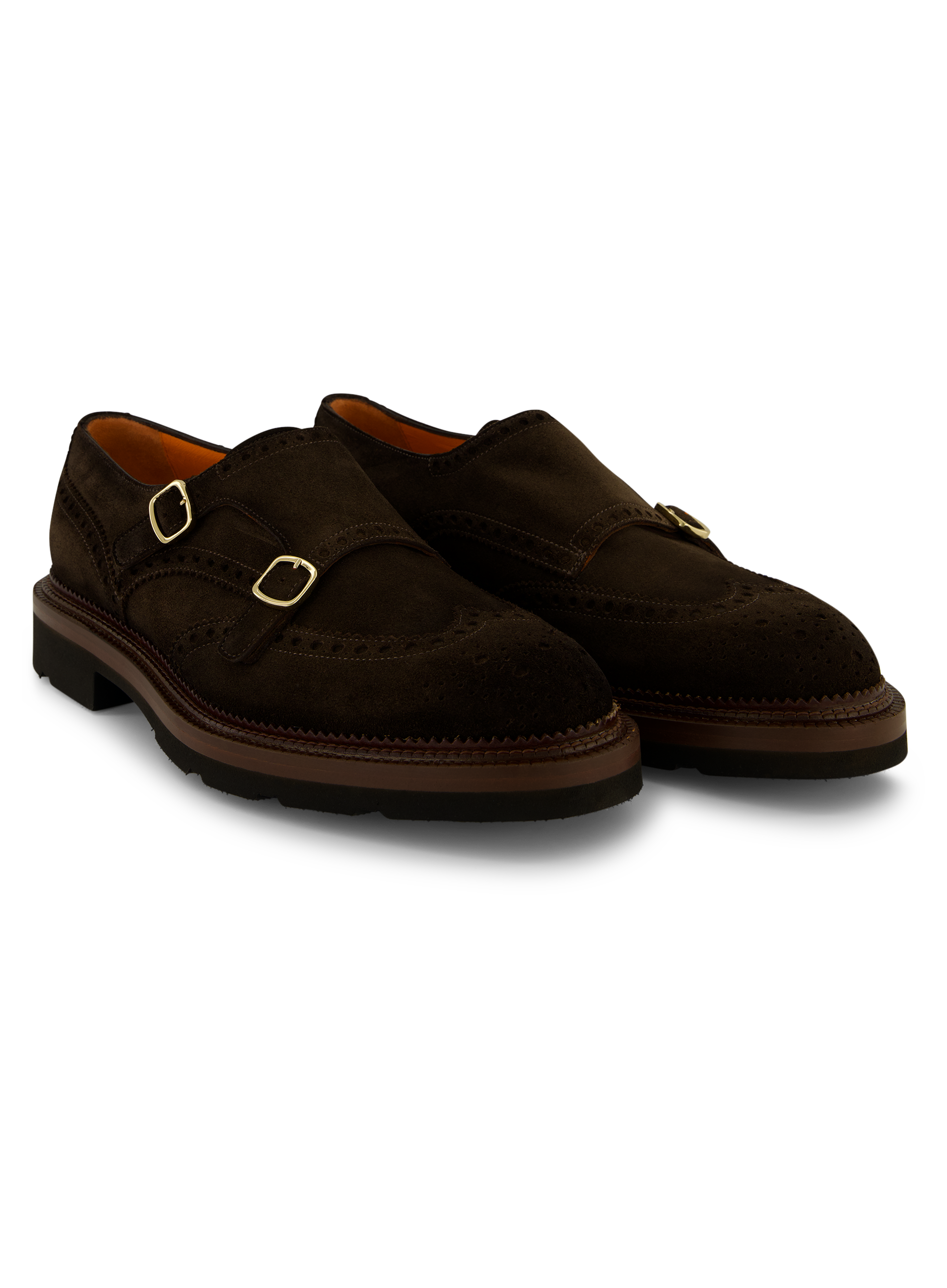Dubbele gesp brogue-schoen | D.Bruin