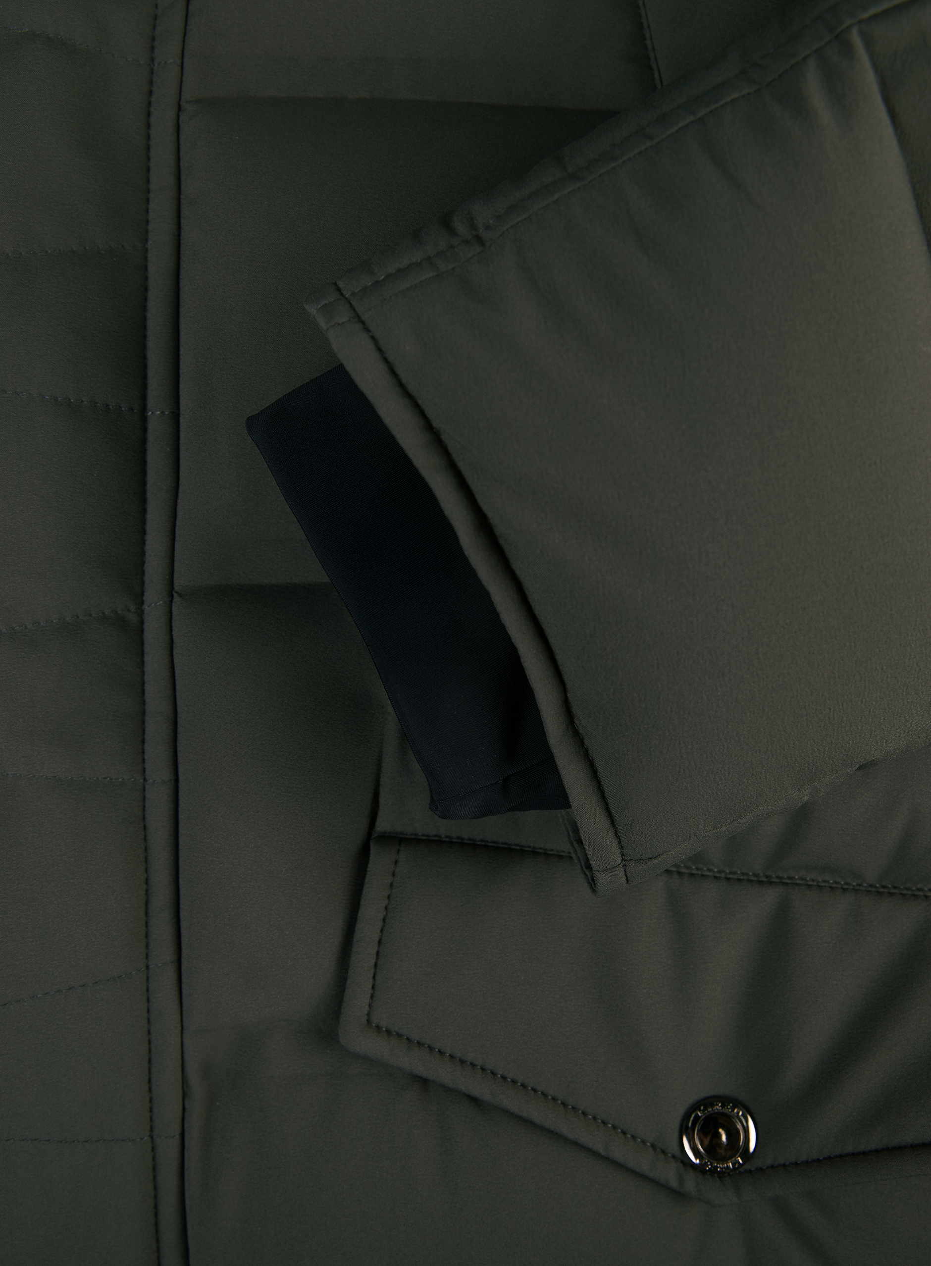 Gewatteerde jas met capuchon | FULL_WIDTH | Groen