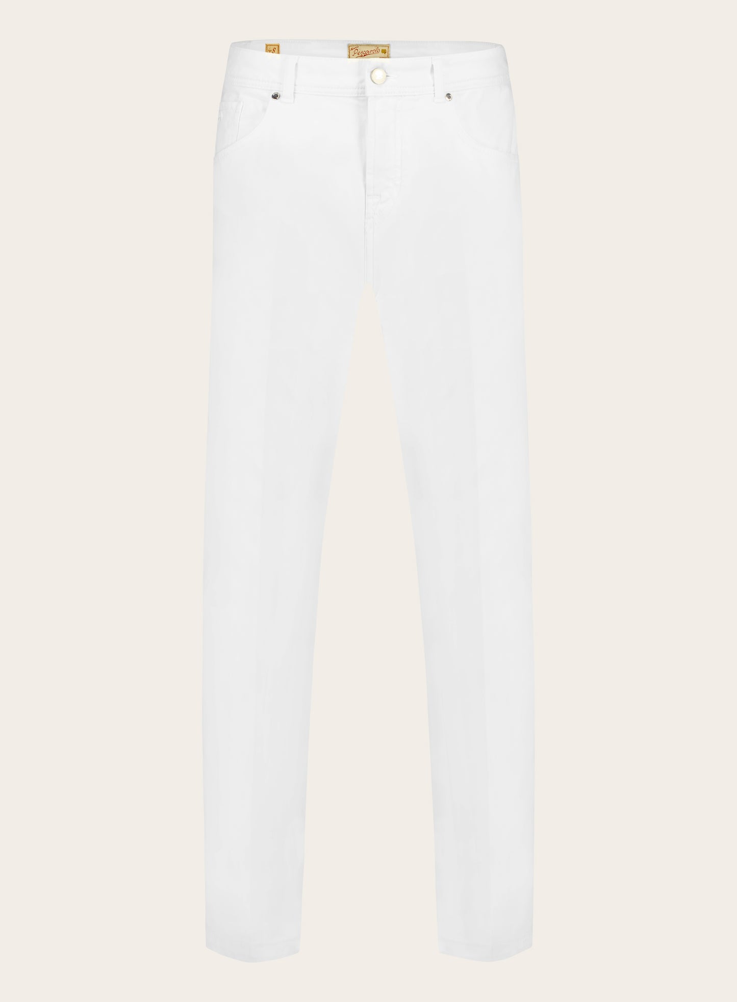 Slim-fit jeans van katoen | Wit