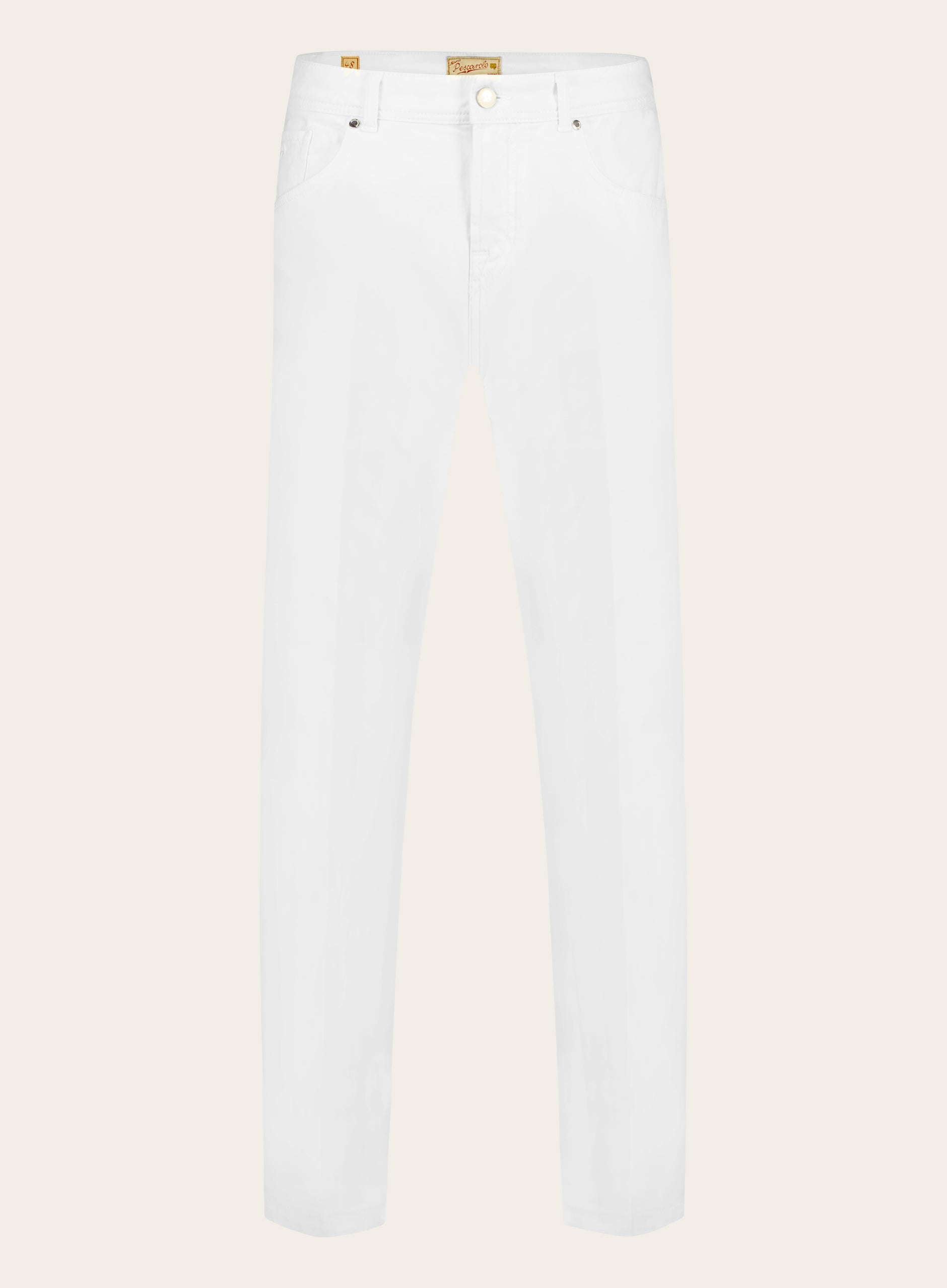 Slim-fit jeans van katoen | Wit