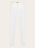 Slim-fit jeans van katoen | Wit