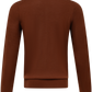 Poloshirt met lange mouwen van cashmere en zijde | Roest